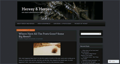 Desktop Screenshot of heresyandheroes.com